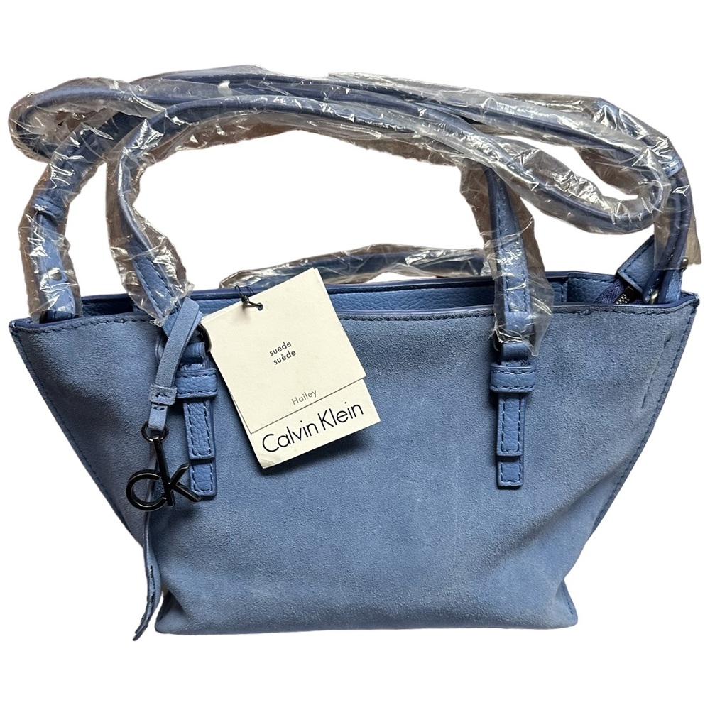 NWT Calvin Klein Hailey Suede Handbag